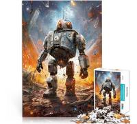 Adults 1000 Pieces Puzzle Robot War Spielzeug für die ganze Familie mit vollständig ineinander greifenden, zufällig geformten Teilen75x50cm