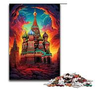 Adults 1000 Pieces Puzzle Russia Red Square DIY Puzzle Toys Great Gifts for Christmas for Teenager Age 14 75x50cm
