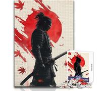 Adults 1000 Pieces Puzzle Samurai Warrior Art Relaxing Gentle Leisure Pursuit Fine Smooth Cut Craft Toy Size 50x75cm
