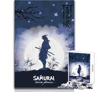 Adults 1000 Pieces Puzzle Samurai Warrior Art Relaxing Gentle Leisure Pursuit Fine Smooth Cut Craft Toy Size 38x26cm