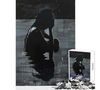 Adults 1000 Pieces Puzzle Silhouette of Sorrow Jigsaws for Adults Puzzle Stress Reliever Difficult And Challenge Toys Educational Games (50x75cm)