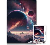 Adults 1000 Pieces Puzzle Space Fantasy Landscape Enjoyful Peaceful Spare Time Exact Precision Fit Play Toy Size 38x52cm
