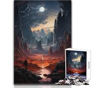 Adults 1000 Pieces Puzzle Space Poster Enjoyful Peaceful Spare Time Exact Precision Fit Play Toy Size 38x26cm