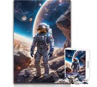 Adults 1000 Pieces Puzzle Space Walker Enjoyful Peaceful Spare Time Exact Precision Fit Play Toy Size 38x52cm
