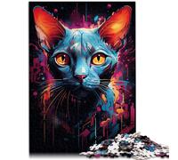 Adults 1000 Pieces Puzzle sphinx cat Impossible Puzzle 26x38cm is ideal as a gift for the whole family for and teenager Age 14 and Up