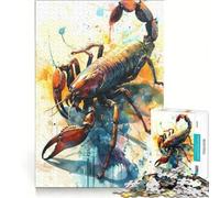 Adults 1000 Pieces Puzzle The Attacking Scorpio Brain Teaser Game Birthday Present Suitable for Desktop Decoration 38x52cm
