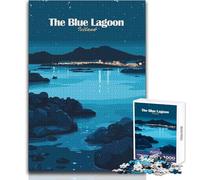 Adults 1000 Pieces Puzzle The Blue Lagoon, Iceland Enjoyful Peaceful Spare Time Exact Precision Fit Play Toy Size 50x75cm