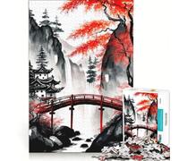 Adults 1000 Pieces Puzzle The Bridge Brain Teaser Game Birthday Present Suitable for Desktop Decoration 38x26cm