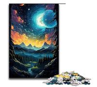 Adults 1000 Pieces Puzzle The Colorful Psychedelia of Cosmic Mountain DIY Puzzle Toys Great Gifts for Christmas for Teenager Age 14 75x50cm