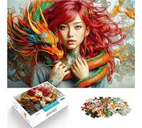 Adults 1000 Pieces Puzzle The Dragons Muse Trainieren Sie Ihr Gehirn und Ihre Hände Wunschliste mit dem Weihnachtsmann75x50cm