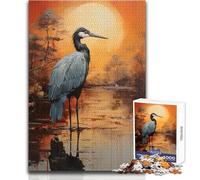 Adults 1000 Pieces Puzzle THE MARABOU STORK Enjoyful Peaceful Spare Time Exact Precision Fit Play Toy Size 38x52cm