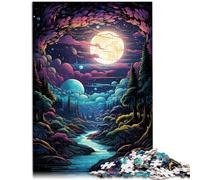 Adults 1000 Pieces Puzzle the mysterious moon Toys Educational Games Stress Relieving 26x38cm Suitable for desktop decoration