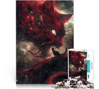Adults 1000 Pieces Puzzle The red God of Cats Lernspielzeug für die ganze Familie Verbessern Sie das Gedächtnis38x26cm
