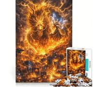 Adults 1000 Pieces Puzzle The Yellow Dragon VS Tech Mafia Brain Teaser Game Birthday Present Suitable for Desktop Decoration 38x26cm