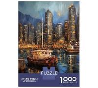 Adults 1000 Pieces Puzzle Vancouver Beauty Canada Adult Jigsaw Puzzle Family Games Staycation Kill Time Birthday Present, Gifts, 38x26cm/1000pcs
