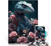 Adults 1000 Pieces Puzzle Velociraptor Fantasia Anspruchsvoll, aber lustig und humorvoll Kunstwerk Geschenk38x26cm