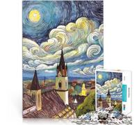 Adults 1000 Pieces Puzzle Vienna Van Gogh Style Dekomprimierendes intellektuelles Lernspielzeug Wanddekoration38x26cm