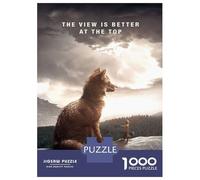 Adults 1000 Pieces Puzzle View Better At The Top Adult Jigsaw Puzzle Family Games Staycation Kill Time Birthday Present, Gifts, 52x38cm/1000pcs