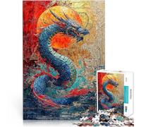 Adults 1000 Pieces Puzzle Water Serpent Lernspielzeug für die ganze Familie Wanddekoration Einzigartige Geburtstags- und Weihnachtsgeschenke52x38cm