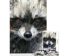 Adults 1000 Pieces Puzzle Wild Gaze Practical Game Suitable for Couples Anti-Stress Toys Train Your Brain And Hands (38x26cm)