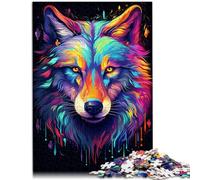 Adults 1000 Pieces Puzzle wolf Family Game for and 26x38cm Every Piece is Unique - Challenging Family Fun Game for teenager 14+