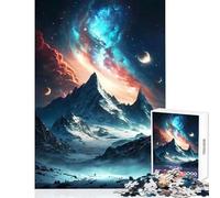 Adults 1000 Pieces Puzzle Wonder Everest Mount Puzzles for Teenagers Analysis And Logic Wishlist with Santa Claus Learning Educational Toys (50x75cm)