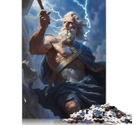 Adults 1000 Pieces Puzzle Zeus Greek Puzzles for Teenagers Gifts Jigsaw Puzzles for Adults 1000pcs (75x50cm)