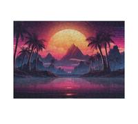 Adults 1000pcs(38x26cm) Jigsaw Puzzle Enchanted Synth Dreams Puzzle for Adults Hands-on Game Perfect Decoration Parent-child Interaction 1000pcs(38x26cm)