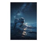 Adults 1000pcs(38x26cm) S Jigsaw Puzzle Astronaut Floating in Ocean Puzzles for Adults Relaxing Games Improve Memory Unique Gifts for Birthday And Christmas 1000pcs(38x26cm) S