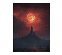 Adults 1000pcs(52x38cm) Jigsaw Puzzle Moonlit Gothic Castle Scene Puzzles for Adults Relaxing Games Improve Memory Unique Gifts for Birthday And Christmas 1000pcs(52x38cm)