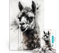 Adults 2000 Piece Jigsaw Puzzle Llama Charm Watercolor Lernspiele Heimdekoration Geschenke für Freunde und Familie70x100cm