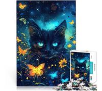 Adults 2000 Piece Jigsaw Puzzle The Blue Eyes Cat Anspruchsvolles Spiel und Familienspaß Heimdekoration70x100cm