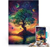 Adults 2000 Piece Jigsaw Puzzle Tree under the planet Lernspiele Heimdekoration Geeignet für die Schreibtischdekoration70x100cm