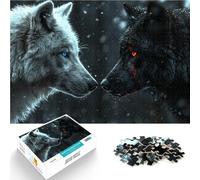 Adults 2000 Piece Jigsaw Puzzle Wolf Blue Eyes For Family Fun 70x100cm is ideal as a gift for the whole family Suitable for and 14