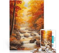 Adults 2000 Pieces Puzzle Autumn Creek Spielspielzeug als Familiengeschenk Wanddekoration Einzigartige Geburtstags- und Weihnachtsgeschenke70x100cm