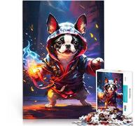 Adults 2000 Pieces Puzzle Boston Terrier Puppy Spielspielzeug als Familiengeschenk Tolles Geschenk für Spiele70x100cm