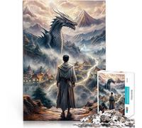 Adults 2000 Pieces Puzzle Dragon Over Mystic Land Lernspiel-Herausforderungsspielzeug Geburtstagsgeschenk70x100cm