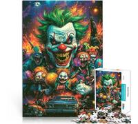 Adults 2000 Pieces Puzzle Evil Clown Horde Dekomprimierendes intellektuelles Lernspielzeug Ein Kunstwerk70x100cm