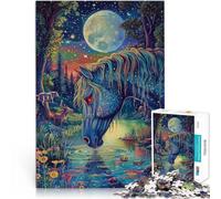 Adults 2000 Pieces Puzzle Fantasy colorful horse Made of cardboard,for age 14+ with completely interconnected pieces of random shape A work of art。size:70x100cm/27.5x39.3inch