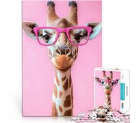 Adults 2000 Pieces Puzzle Giraffe Print lustige Spiele für die ganze Familie Heimdekoration Spielzeug70x100cm