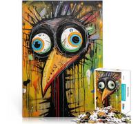 Adults 2000 Pieces Puzzle Graffiti Crazy Chicken Herausforderndes Spielspielzeug Künstlersammlung, Bildende Kunst70x100cm
