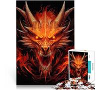 Adults 2000 Pieces Puzzle Legendary King Fire Dragon Handgeschwindigkeitswettbewerb Heimdekoration Spielzeug70x100cm