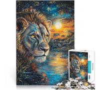 Adults 2000 Pieces Puzzle Painting Lion Made of cardboard,for 14+ Family Activities It is ideal as a gift for the whole family。size:70x100cm/27.5x39.3inch
