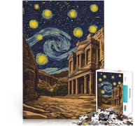 Adults 2000 Pieces Puzzle Starry Night Petra Jordan Stressabbau-Spielzeug Jedes Stück ist einzigartig Anspruchsvolles Familienspiel70x100cm