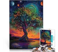 Adults 2000 Pieces Puzzle Tree under the planet für Lernspiel-Herausforderungsspielzeug Eltern-Kind-Interaktion70x100cm