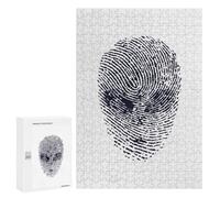 Adults 300 PCS Jigsaw Puzzle Alien UFO Finger Print Jigsaw Puzzle Brain Teaser Game But Fun And Humorous for Is Ideal As A Gift 300 PCS