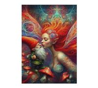 Adults 300 PCS Jigsaw Puzzle An Enchantress Kiss Jigsaw for Adults Relaxing Games Pattern Assembly Unique Gifts for Birthday And Christmas 300 PCS