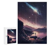 Adults 300 PCS Jigsaw Puzzle Anime Galaxy Sunset Adult Jigsaw Puzzle Family Game Precision Cutting Birthday And Unique Gifts 300 PCS