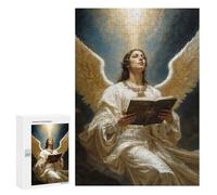 Adults 300 PCS Jigsaw Puzzle Archangel Uriel in Divine Light Jigsaw for Adults Brain Teaser Game Wall Decoration for Is Ideal As A Gift 300 PCS