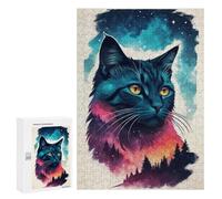 Adults 300 PCS Jigsaw Puzzle Celestial Whiskers Jigsaw for Adults Brain Teaser Game Wall Decoration for Is Ideal As A Gift 300 PCS